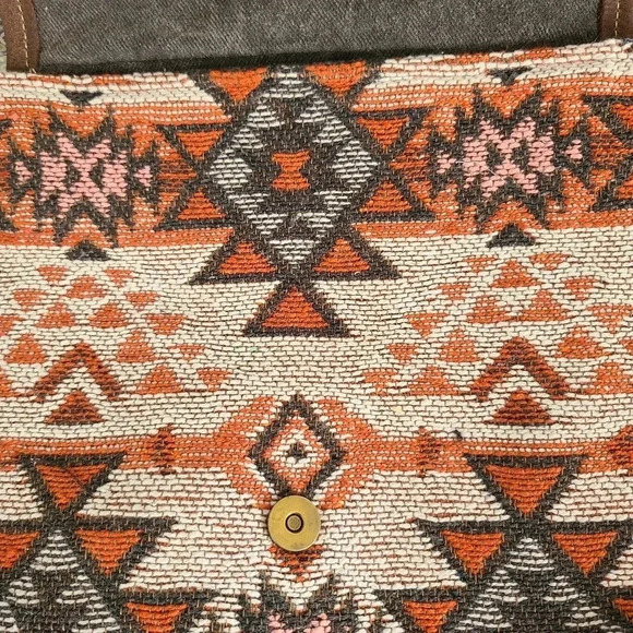 NWT Myra Bag Boho Canvas & Leather Backpack main image 7